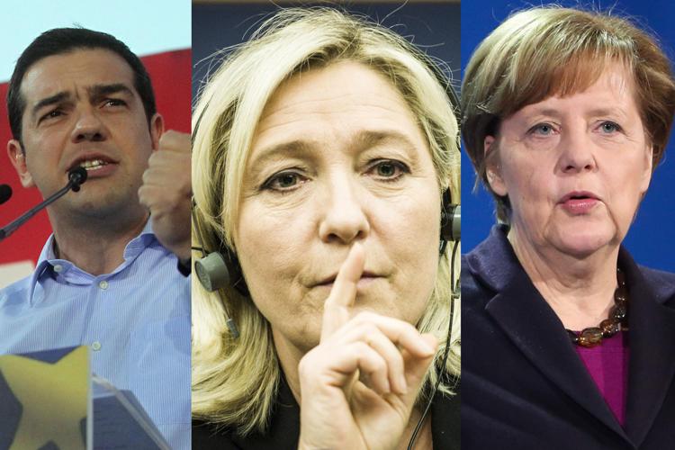 Europee, in Francia boom di Le Pen, in Grecia vola Tsipras. Tiene Merkel
