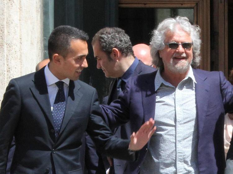 Beppe Grillo e Luigi Di Maio FOTO RAVAGLI/INFOPHOTO - INFOPHOTO