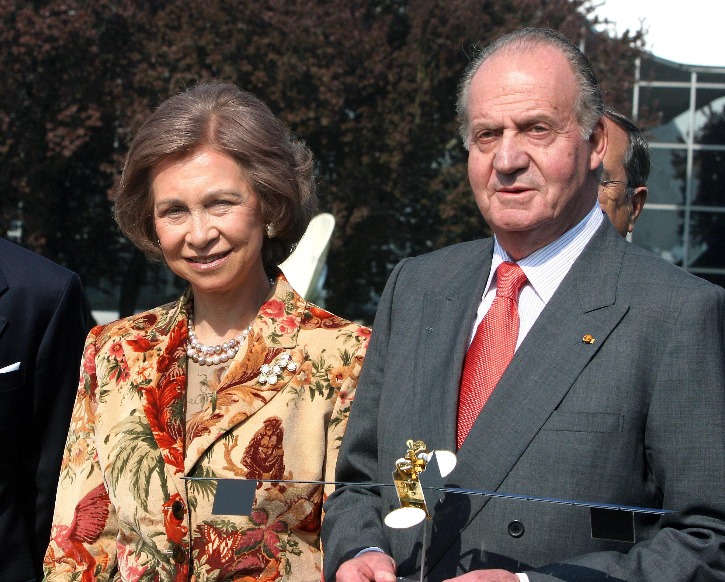 Il re Juan Carlos e la regina Sofia (Infophoto)