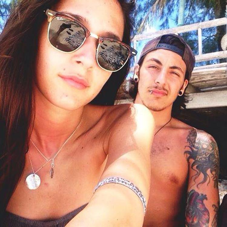 Arianna Costantin e il suo fidanzato (Facebook)