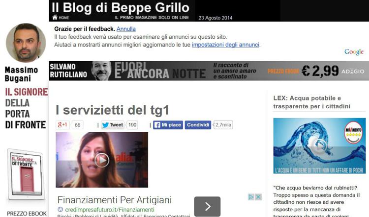 M5S contro 'i servizietti del Tg1', nel mirino la giornalista Claudia Mazzola