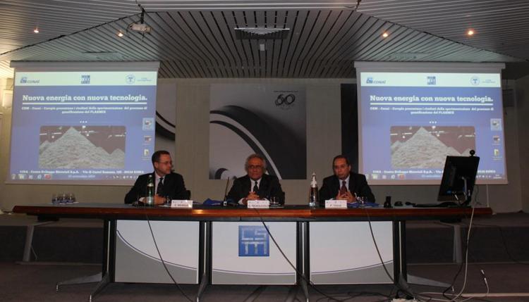 Nella foto da sinistra: Cesare Murgia, Ad del Csm; Giorgio Quagliuolo, presidente Corepla; Emanuele Tolve, esperto del processo