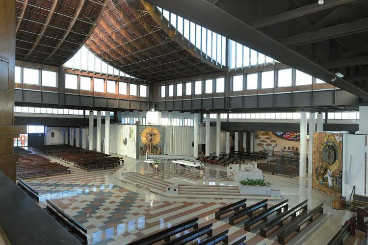 Il nuovo santuario di San Gabriele, in provincia di Teramo
