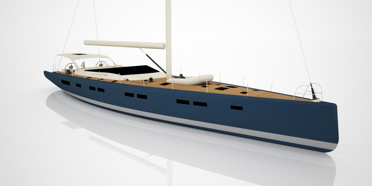 Con i suoi 24 metri di lunghezza nella vela 'vince' il Vismara V80 Easy Cruising, un concentrato di tecnologia dalle linee innovative