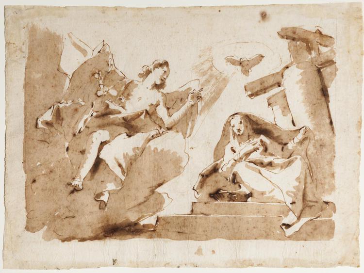 'Annunciazione' di Tiepolo, Firenze, Museo Stefano Bardini 