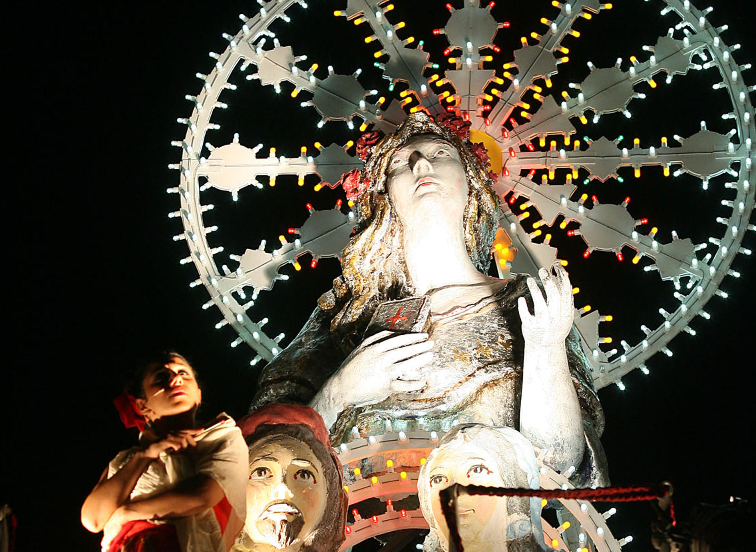 La festa di Santa Rosalia a Palermo (Infophoto)