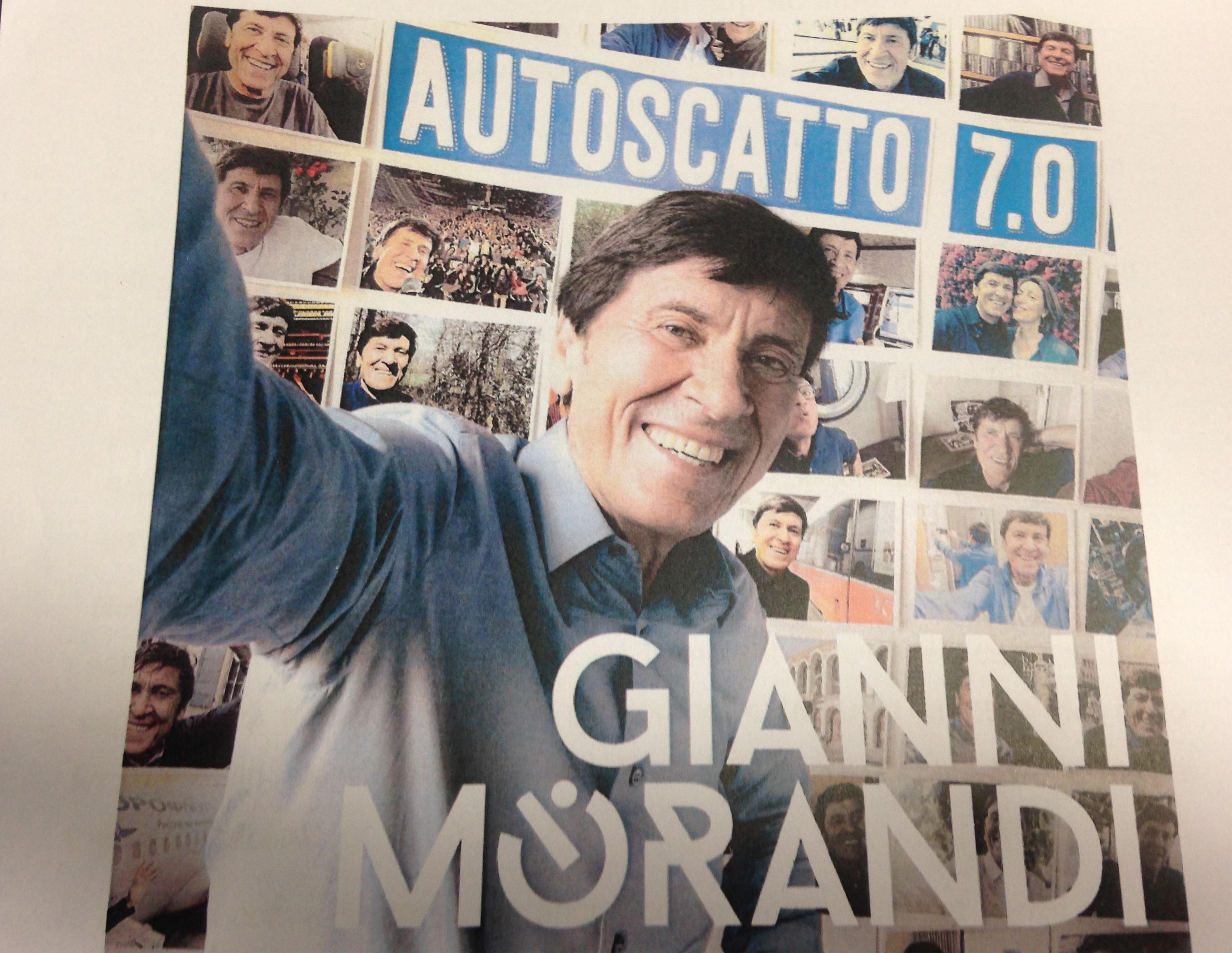 Gianni Morandi sulla cover dell'album 'Autoscatto 7.0'