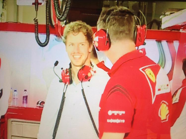 Sebastian Vettel (fermo immagine Sky)