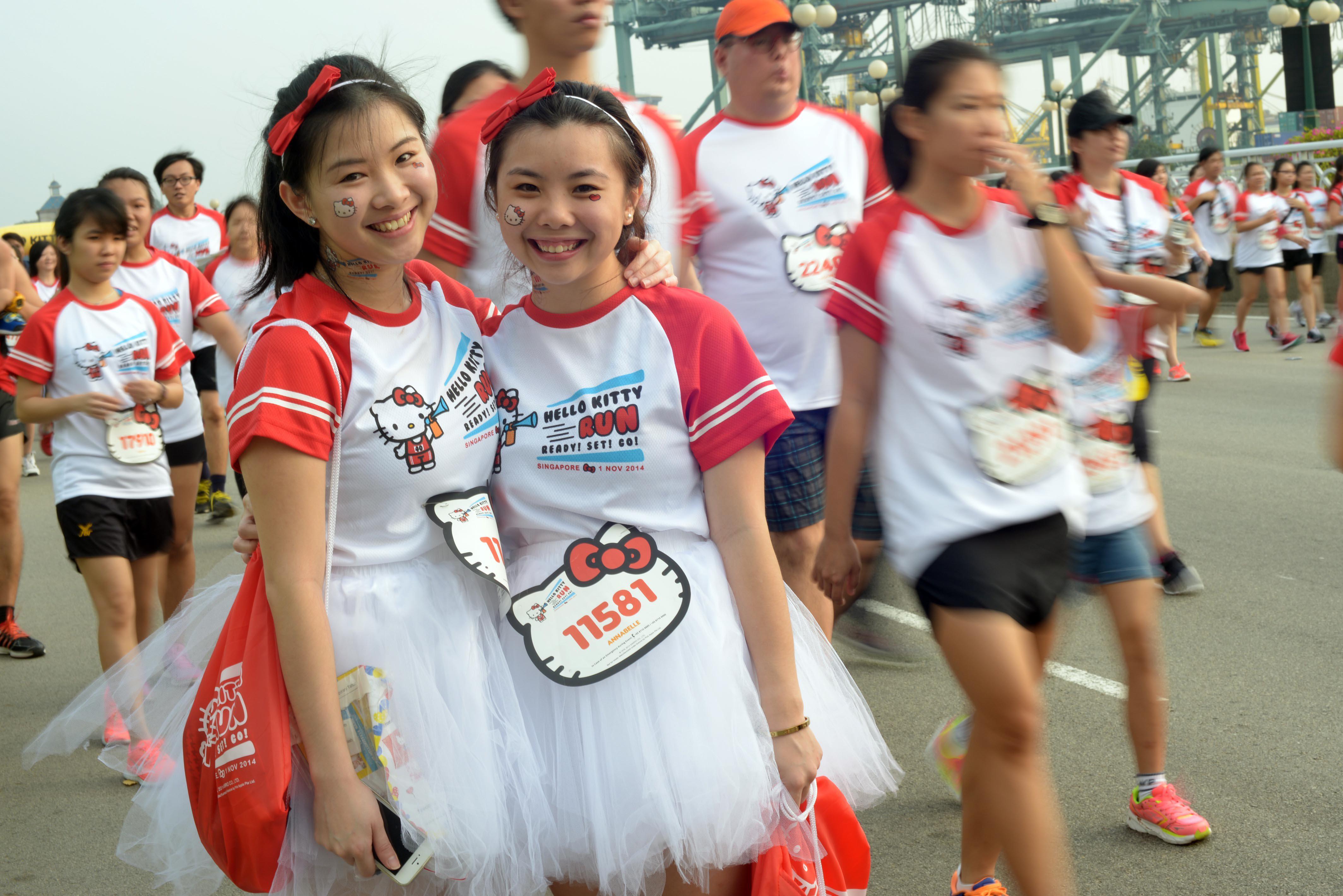 La corsa a Singapore (Foto Xinhua)