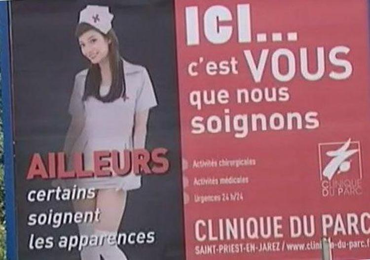 Nella foto, un fermo immagine  della pubblicità tratto da France 3