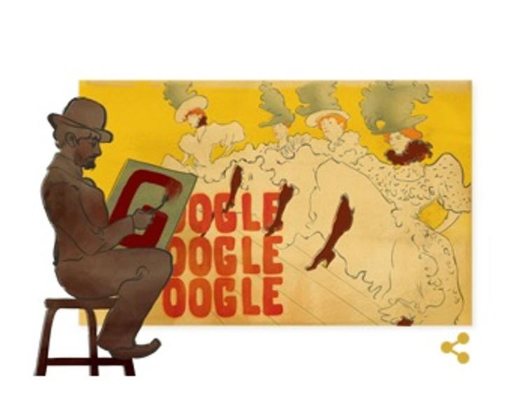 Il doodle di Google dedicato a Toulouse Lautrec