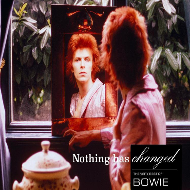 David Bowie come appare sulla copertina della versione in vinile della raccolta