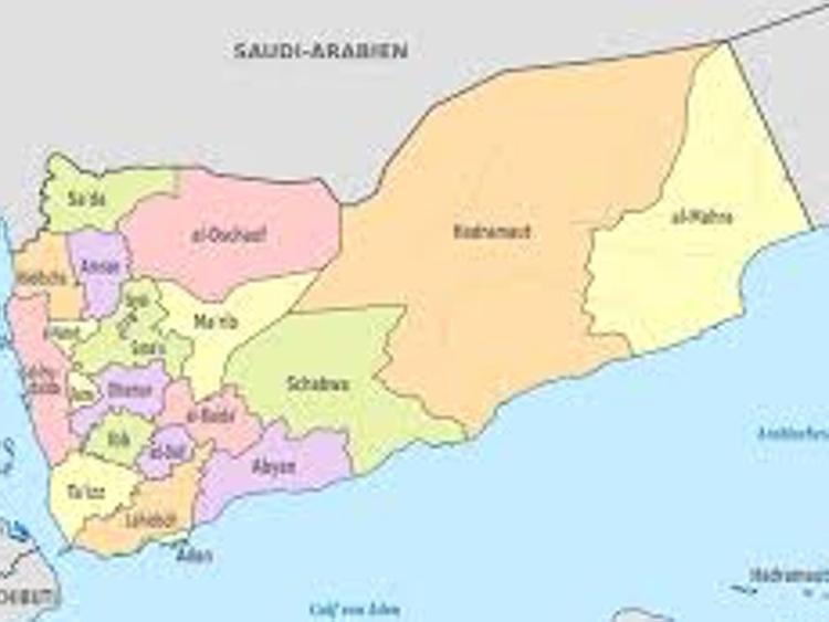  - cartina Yemen