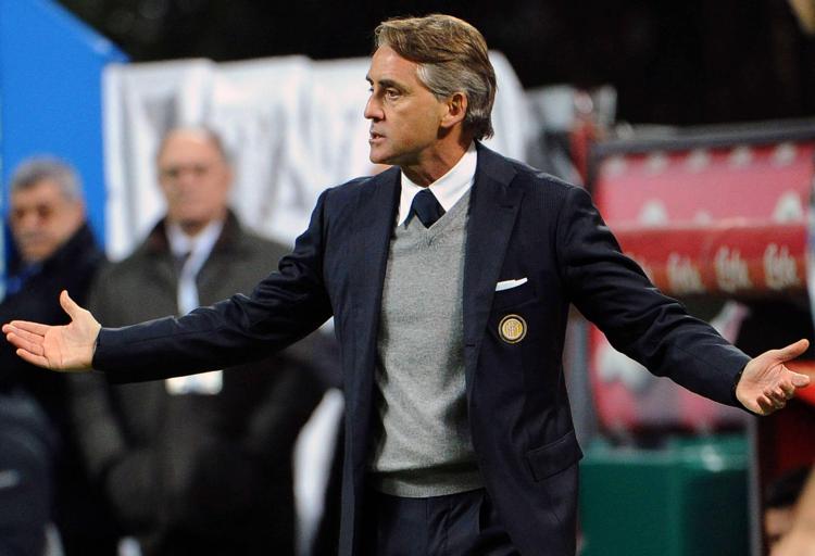 Il tecnico dell'Inter, Roberto Mancini. (Infophoto) - INFOPHOTO