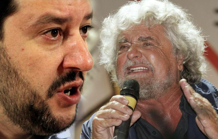 Scontro Grillo-Salvini, dal referendum antieuro a Mafia Capitale