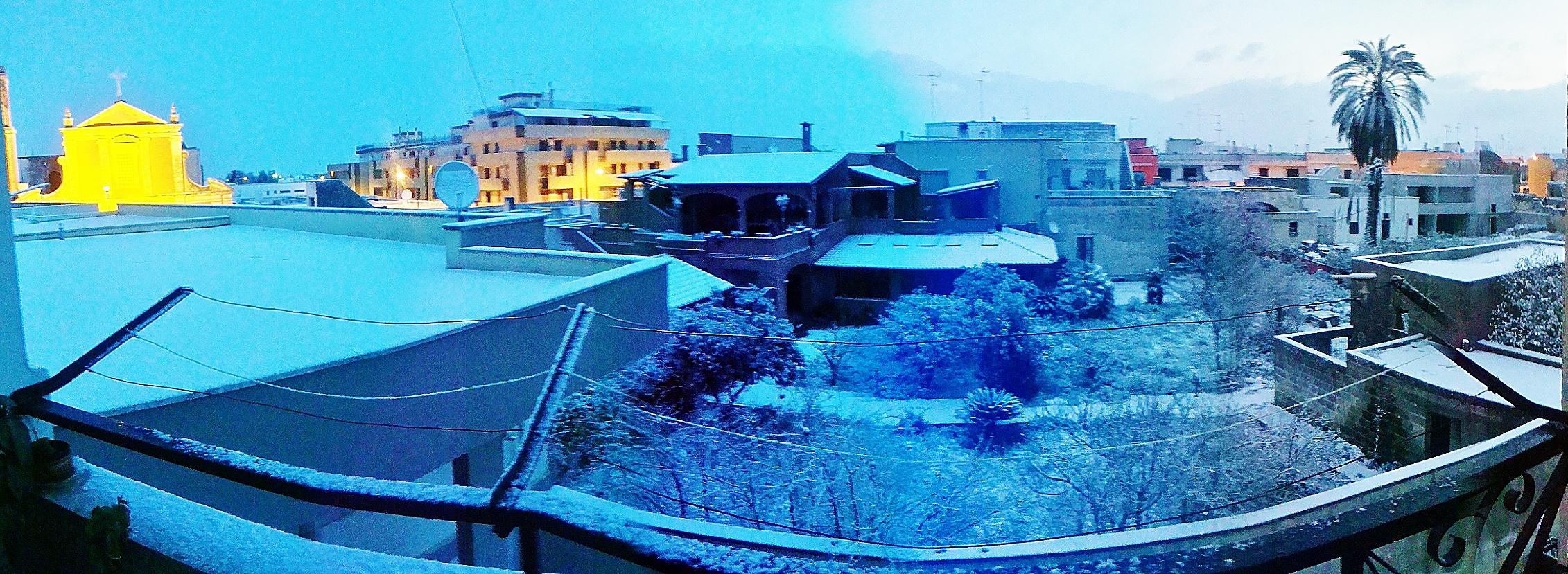 Neve in Salento (AdnKronos)