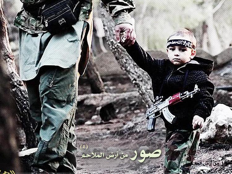 La foto del piccolo pubblicata da al-Ihtisam