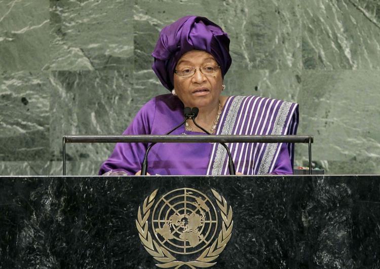 La presidente della Liberia,  Ellen Johnson Sirleaf(Infophoto)
