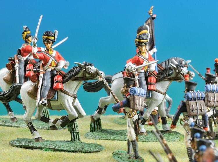 La carica degli Scots Greys a Waterloo, ricostruita con i soldatini della collezione Predieri 