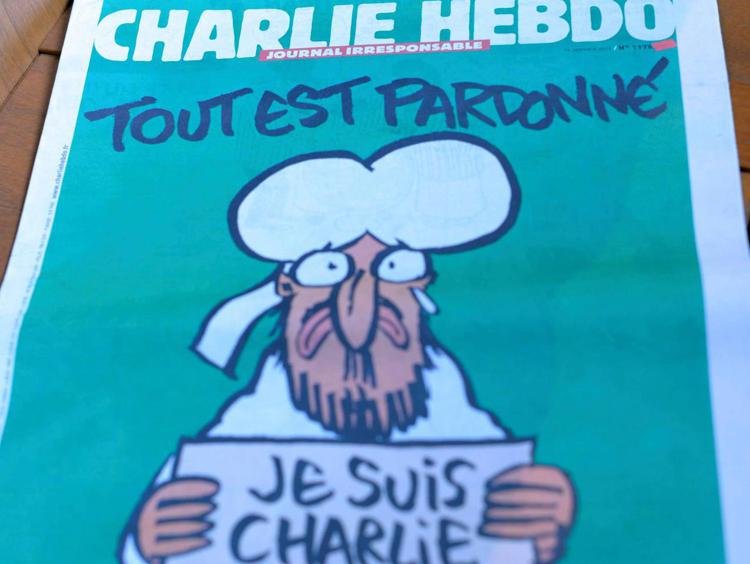 Un'immagine del giornale Charlie Hebdo - (INFOPHOTO)