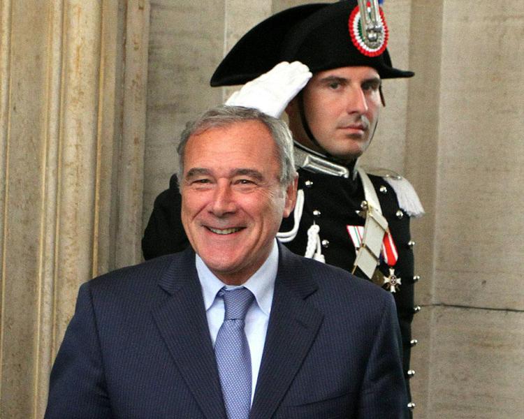 Il presidente del Senato, Pietro Grasso (foto Infophoto)