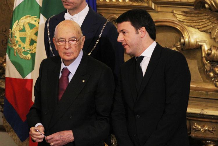 Con il premier Matteo Renzi - INFOPHOTO