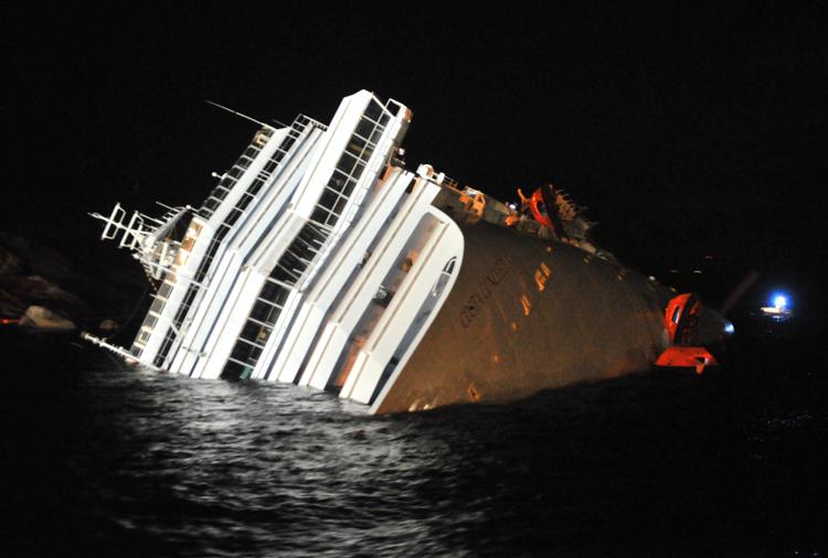 Il naufragio della Concordia (Xinhua)