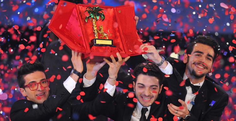 I tre ragazzi de Il Volo vincitori del Festival di Sanremo 2015 - INFOPHOTO 