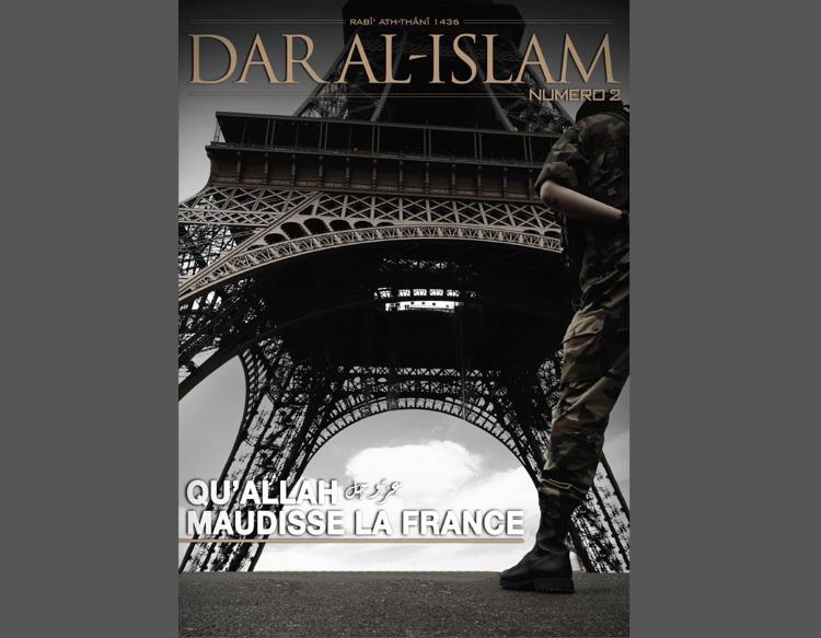La copertina della rivista in francese dell'Is, 'Dar al-Islam'
