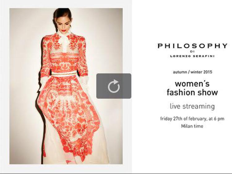 Philpsophy Women Collection Fall Winter 2015-16/Diretta alle 18:00