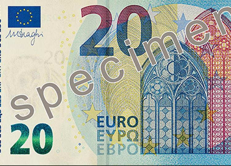 Arriva la nuova banconota da 20 euro, con il ritratto di Europa falsi più difficili