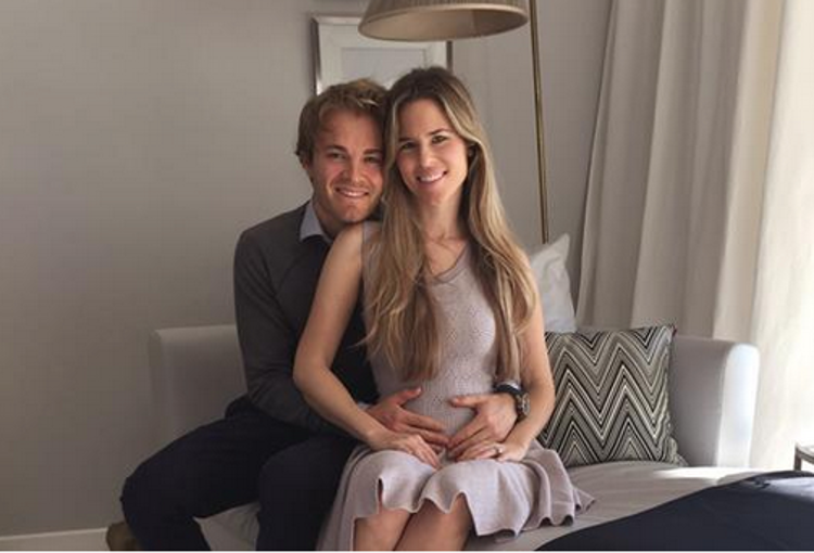 Nico Rosberg con la moglie Vivian in dolce attesa