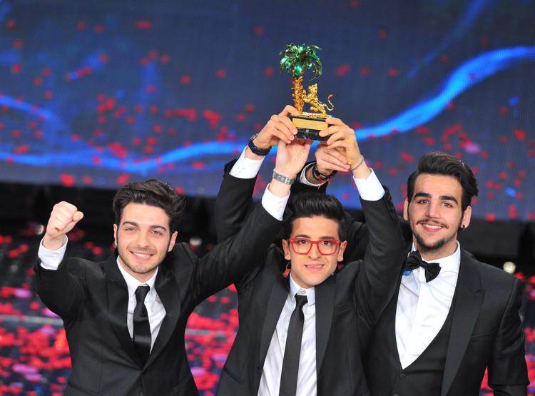 Il trio Il Volo vincitore di Sanremo 2015 (foto Infophoto)  - INFOPHOTO 