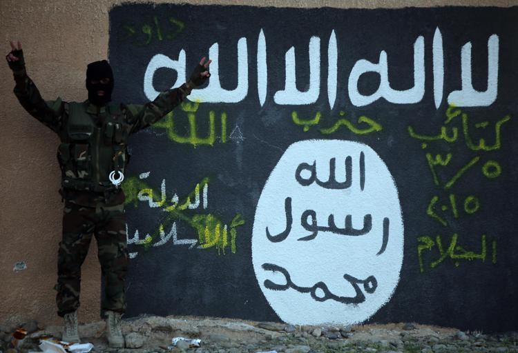 La bandiera dello Stato Islamico (Foto Afp)