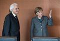Il Presidente Sergio Mattarella con il Cancelliere della Repubblica Federale di Germania Angela Merkel
