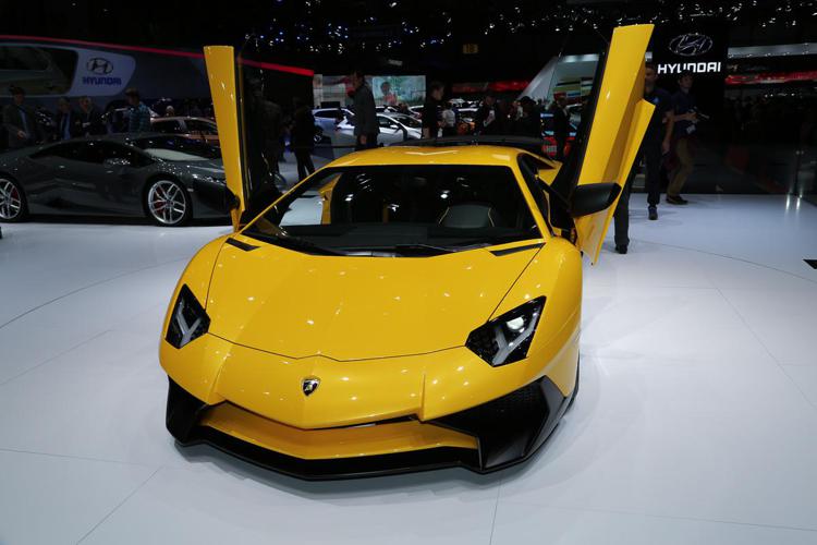  al Salone dell'auto di Ginevra la Lamborghini Aventador - Adnkronos