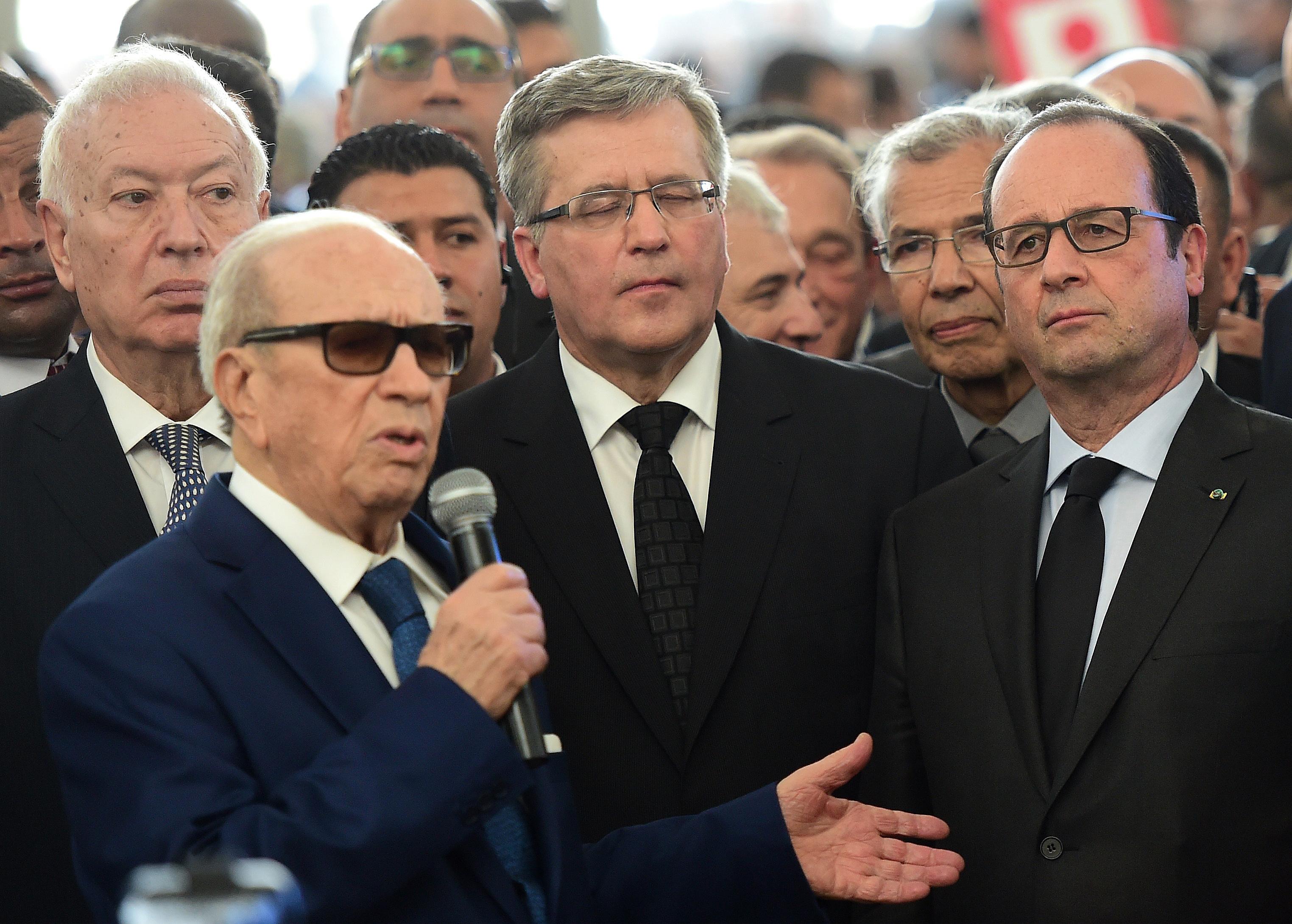 Il presidente tunisino Beji Caid Essebsi  (Afp)