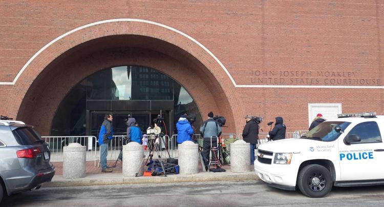 La corte di Boston dove si svolge il processo di Dzhokhar Tsarnaev (Afp)