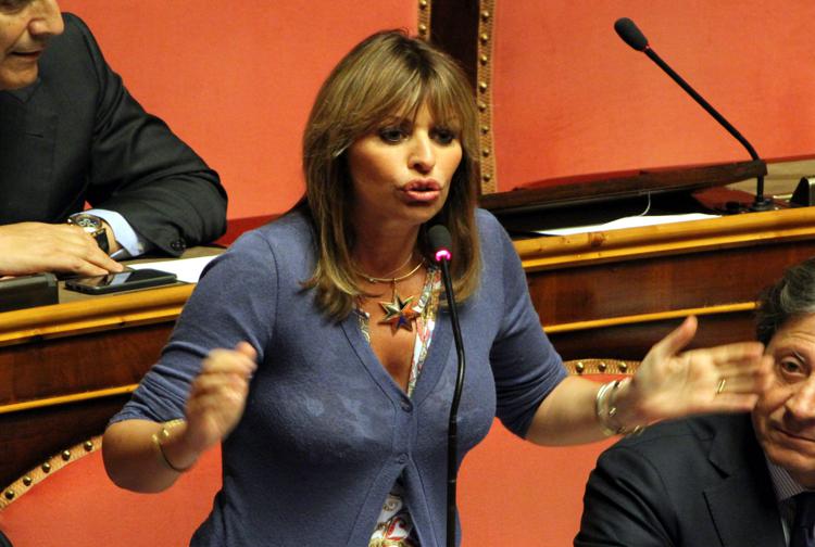 Alessandra Mussolini, eurodeputata di Forza Italia (Infophoto) 