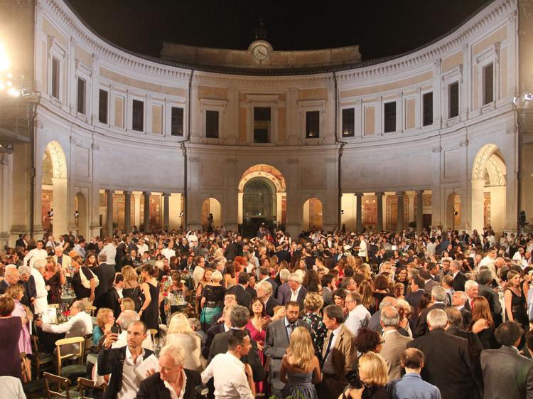 Il Ninfeo di Villa Giulia in occasione di una delle passate edizioni del Premio Strega (Foto Infophoto)