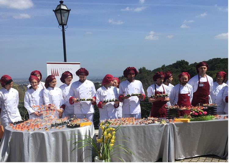 Gli allievi di Italian  Chef Academy (foto Adnkronos) 