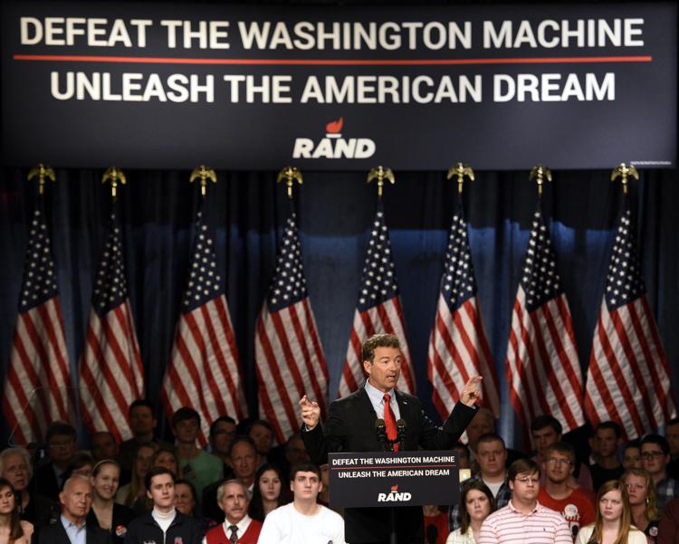 Rand Paul annuncia la sua candidatura alla Casa Bianca (Foto Infophoto)