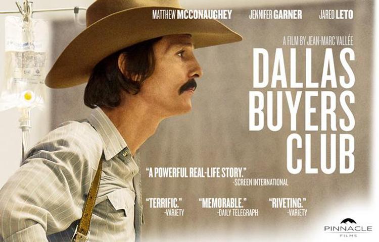 La locandina del film 'Dallas Buyers Club'.