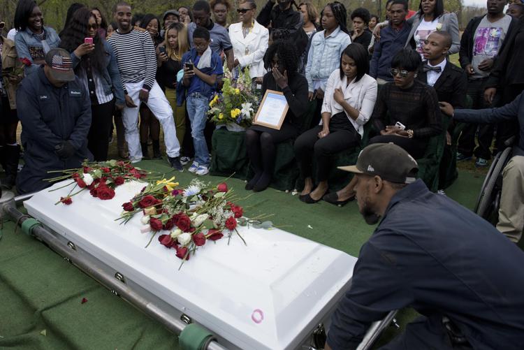 I funerali di Freddie Gray.(Foto Infophoto) 