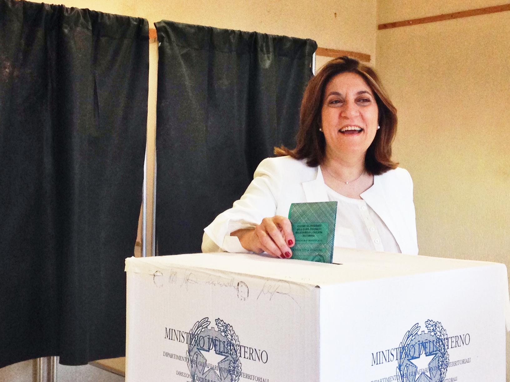 Catiuscia Marini, candidata del centrosinistra a presidente della Regione Umbria