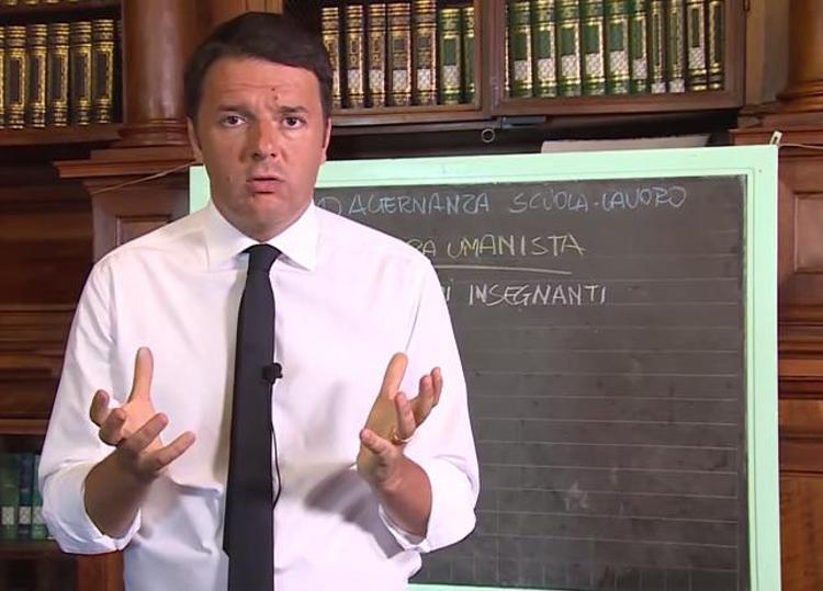 Matteo Renzi illustra i cinque punti essenziali della 'Buona scuola'