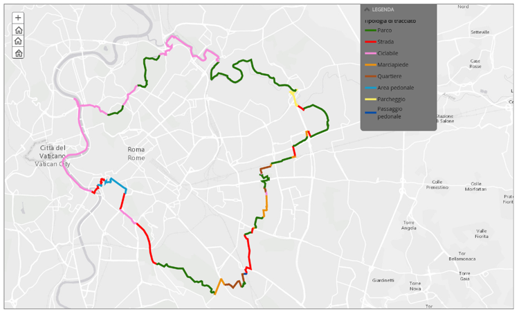 Mobilità: un anello ciclopedonale di 44 km per Roma, è il Grab