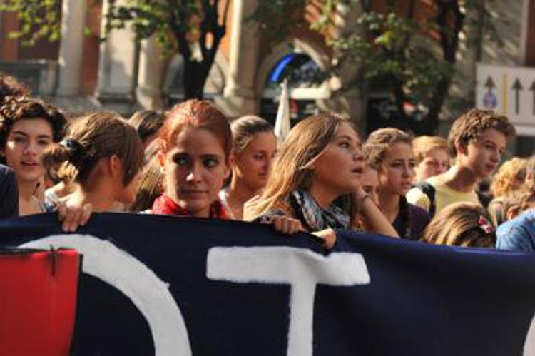 Studenti in piazza (Immagine di repertorio - Adnkronos)