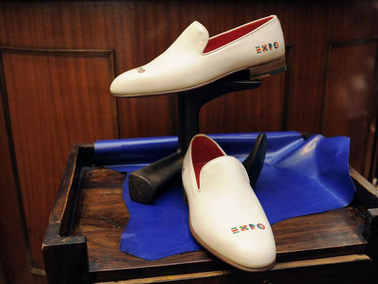 Le calzature realizzate da Stefanelli per celebrare Expo 2015