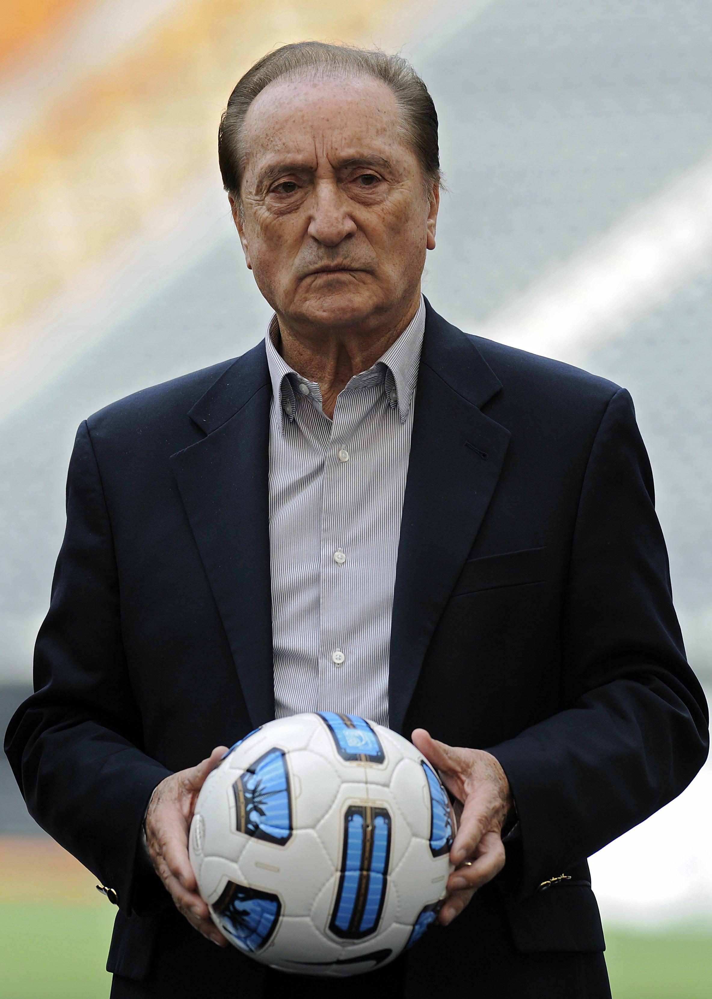 Eugenio Figueredo, vicepresidente della Confederazione sudamericana di calcio (Conmebol) e vicepresidente della Fifa. Foto Afp